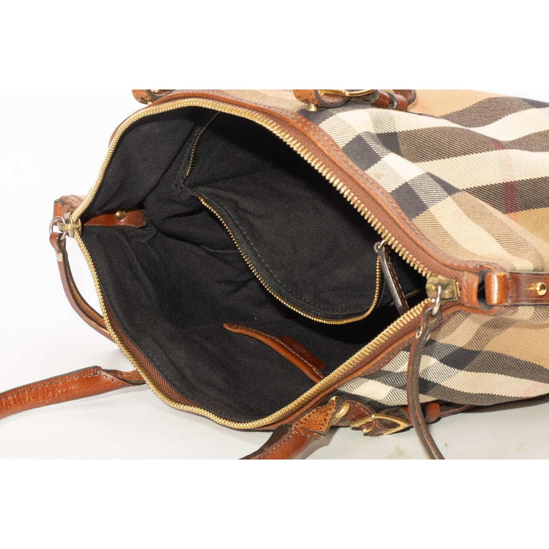 Burberry House Check Canvas Bridle Salisbury Tote