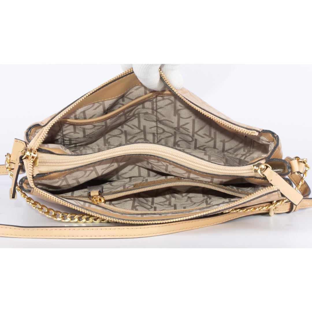 Calvin Klein Monogram Zip Cross Body Bag