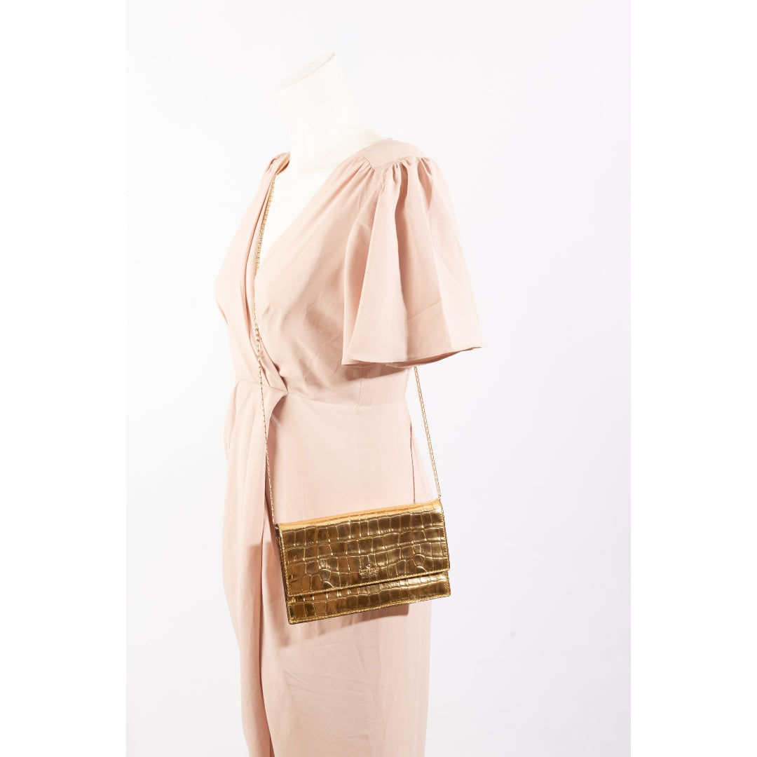 Kate Spade Golden Python Metallic Sling Bag