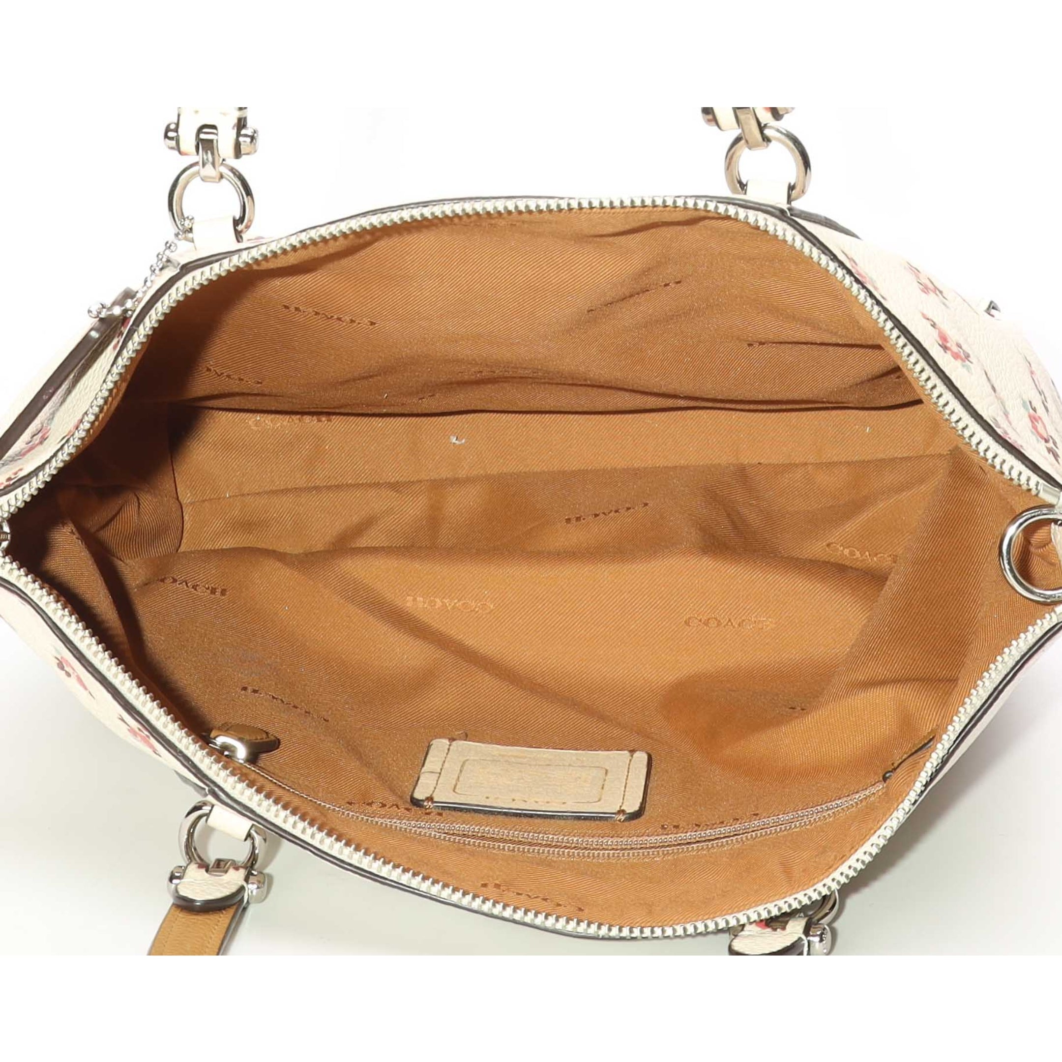 Coach Prairie Rose Print Satchel Crossbody Bag