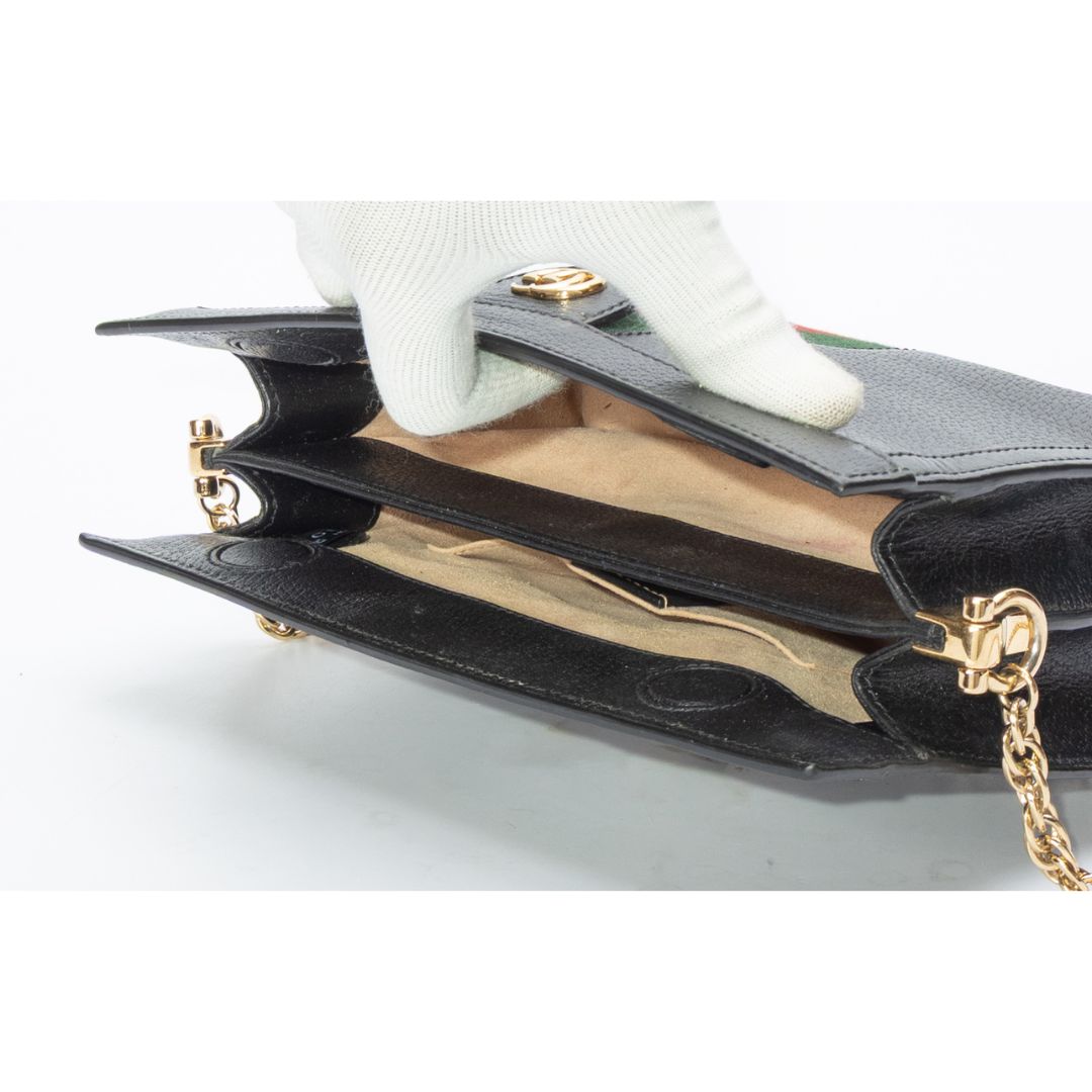 Gucci Black Ophidia GG Shoulder Bag