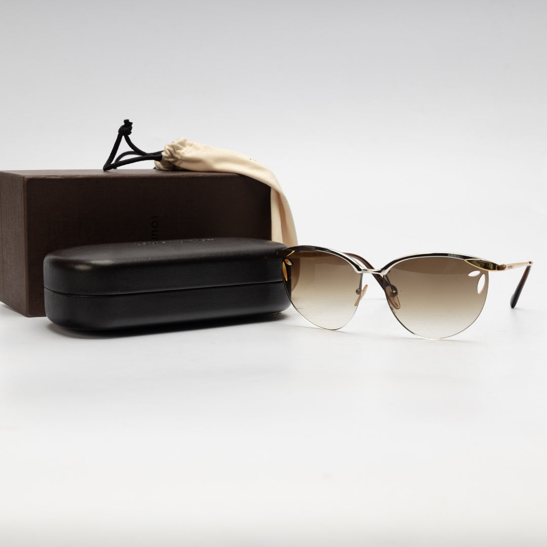 Louis Vuitton Lila Metal Pierced Lens Sunglasses