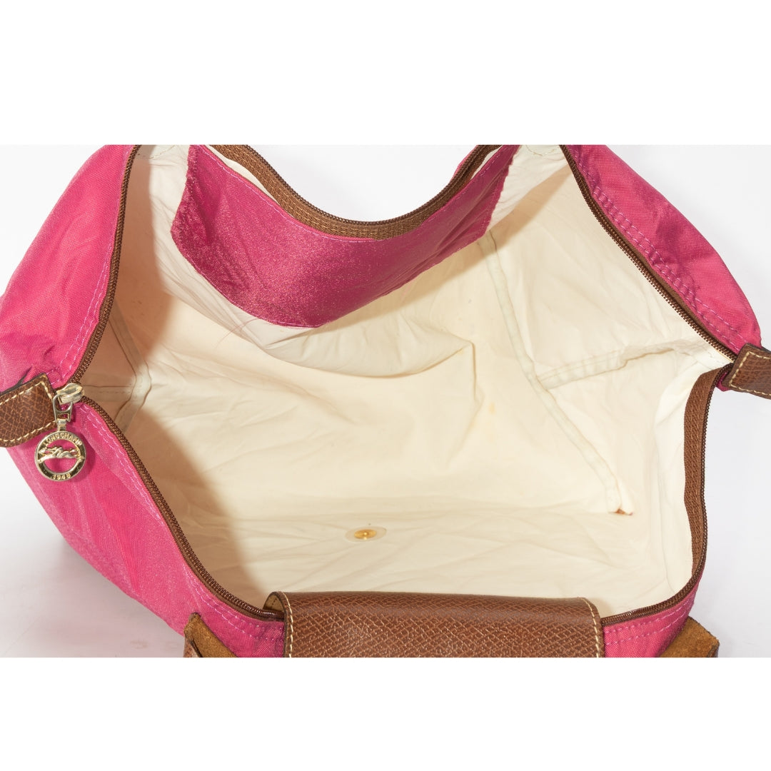 Longchamp Pink Nylon Le Pliage Tote