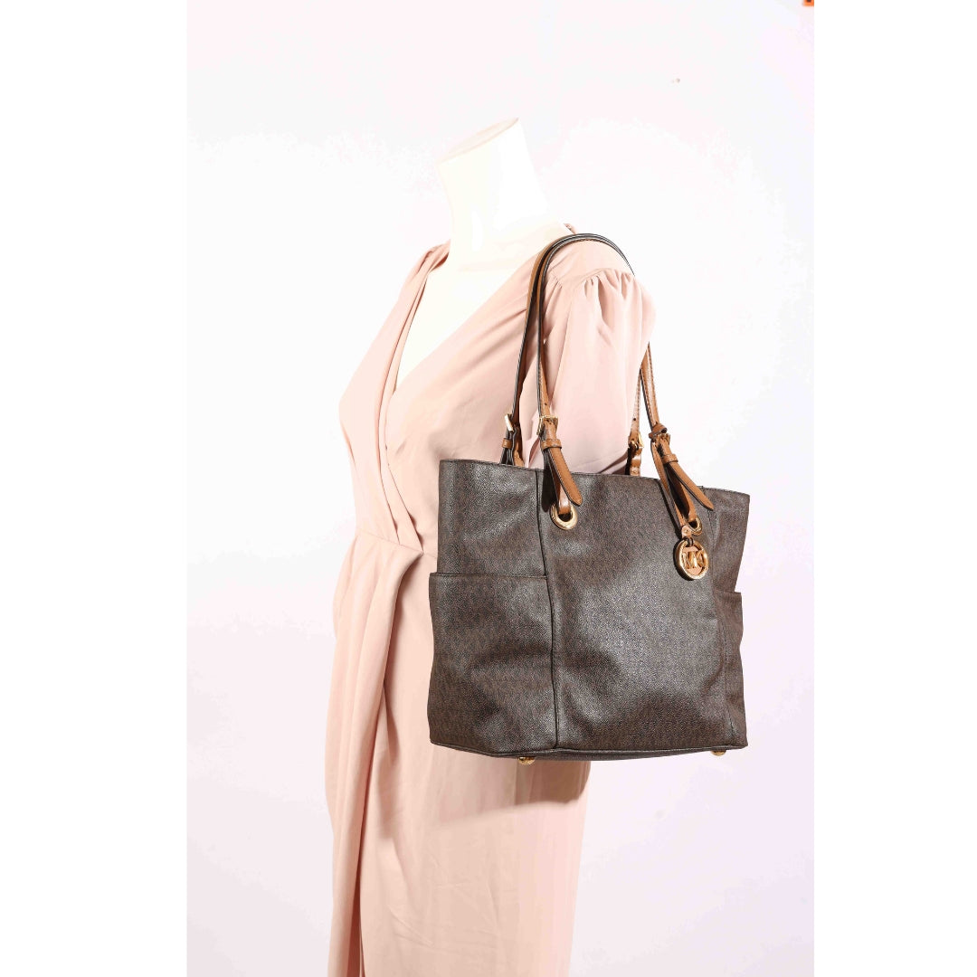 Michael Kors Brown Marilyn Logo Tote