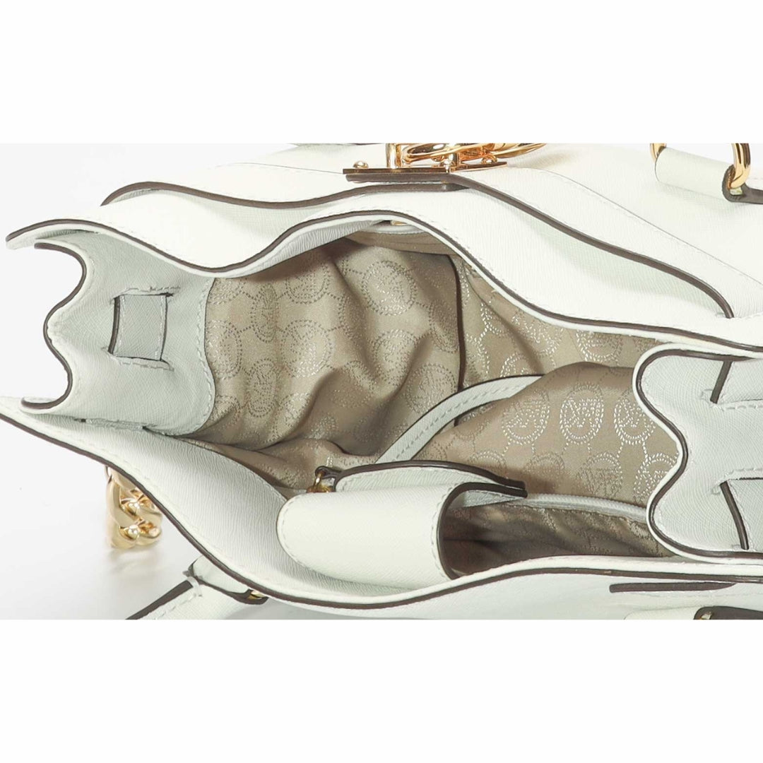 Michael Kors White Hamilton East West Tote