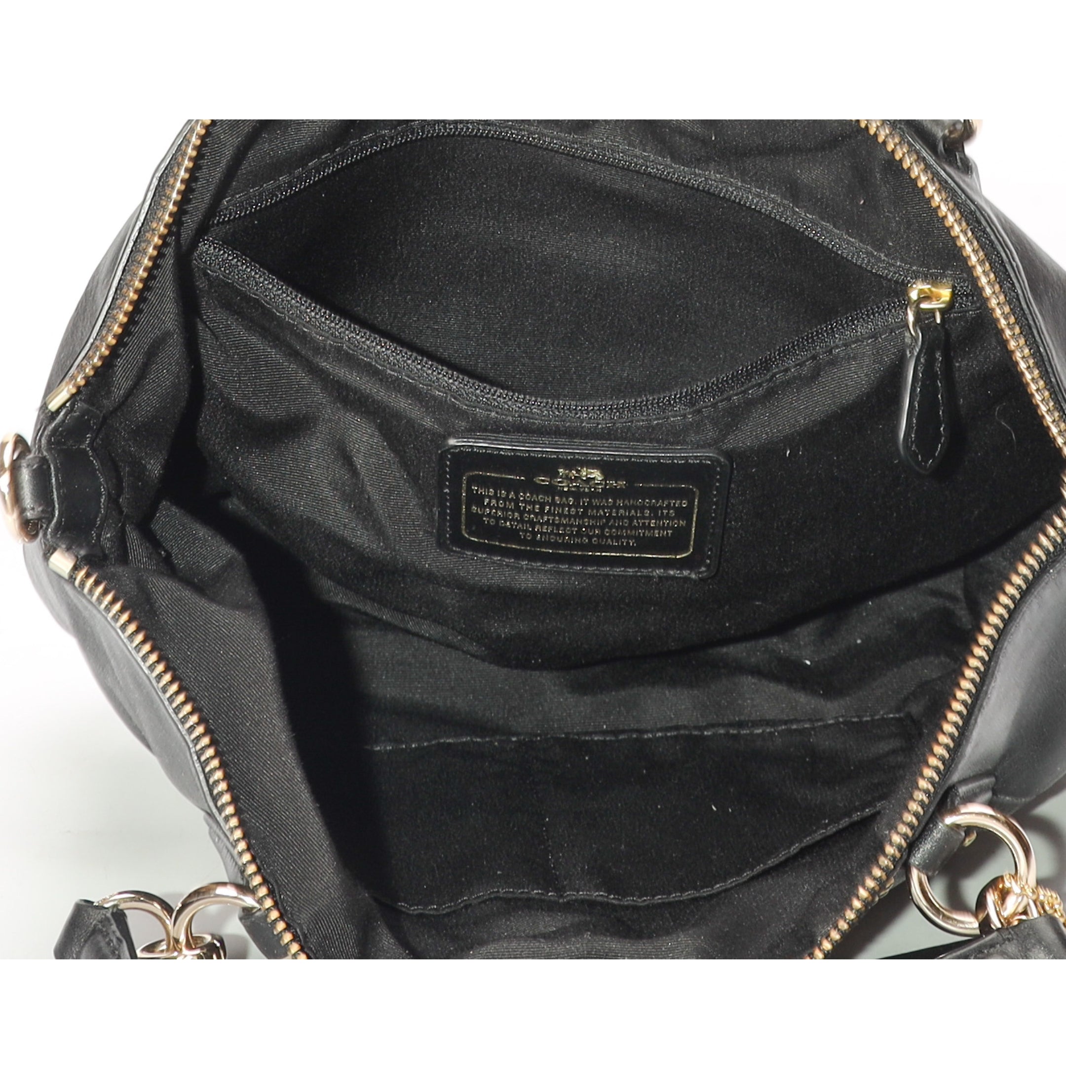 Coach Black Kelsey Studded Convertible Satchel