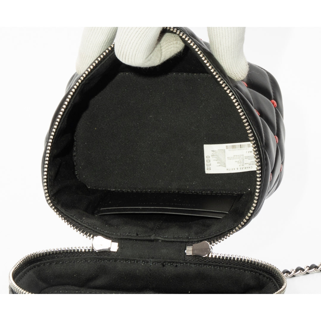 Charles & Keith Nezu Quilted Heart Crossbody Bag