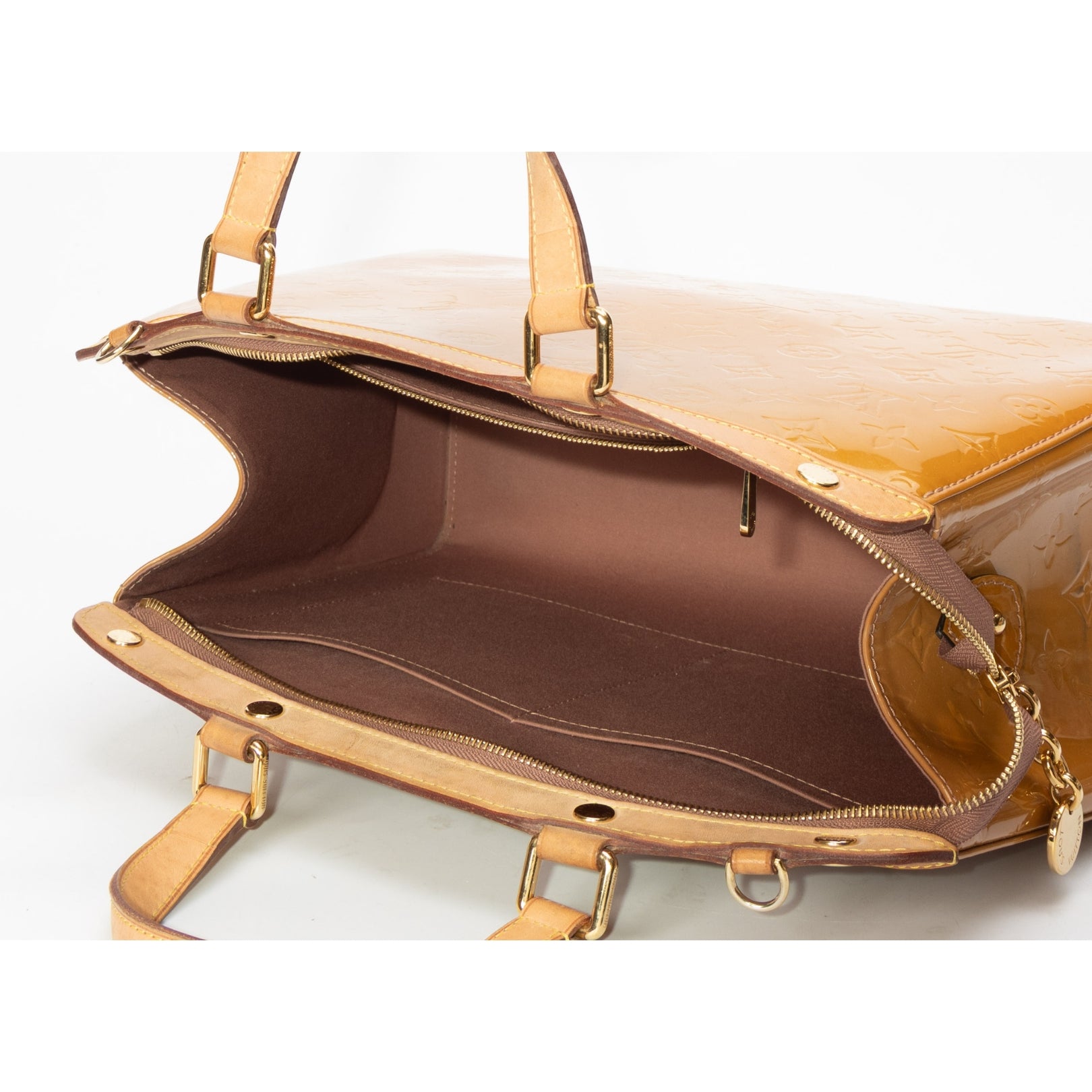 Louis Vuitton Yellow Monogram Vernis Brea GM Bag