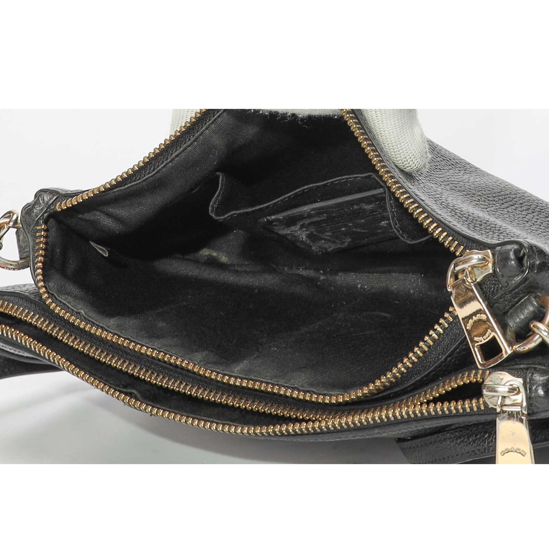 Coach Black Double Zip Crossbody Bag