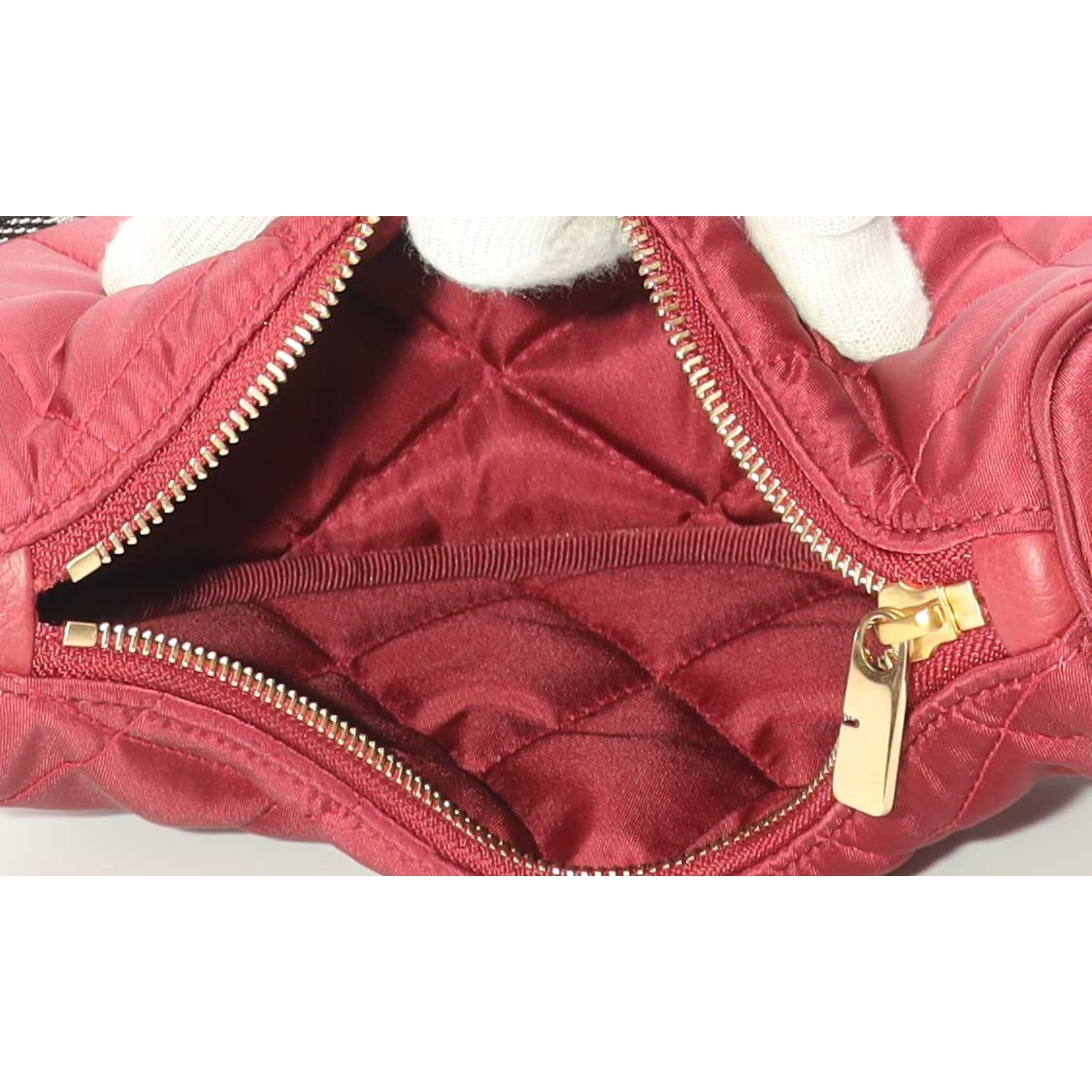 Burberry Red Horseshoe Crossbody Bag