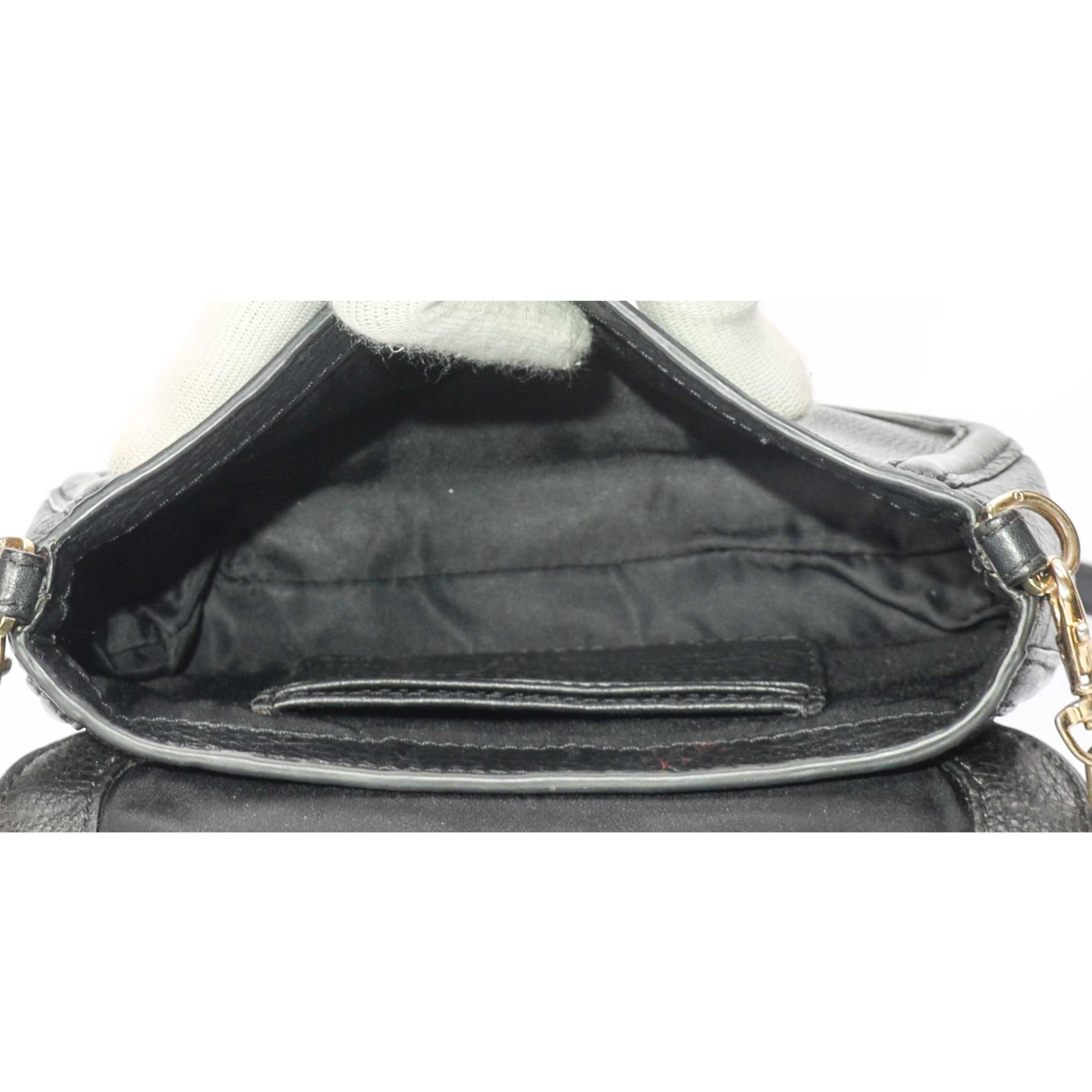 Tory Burch Black Amanda Flap Crossbody Bag