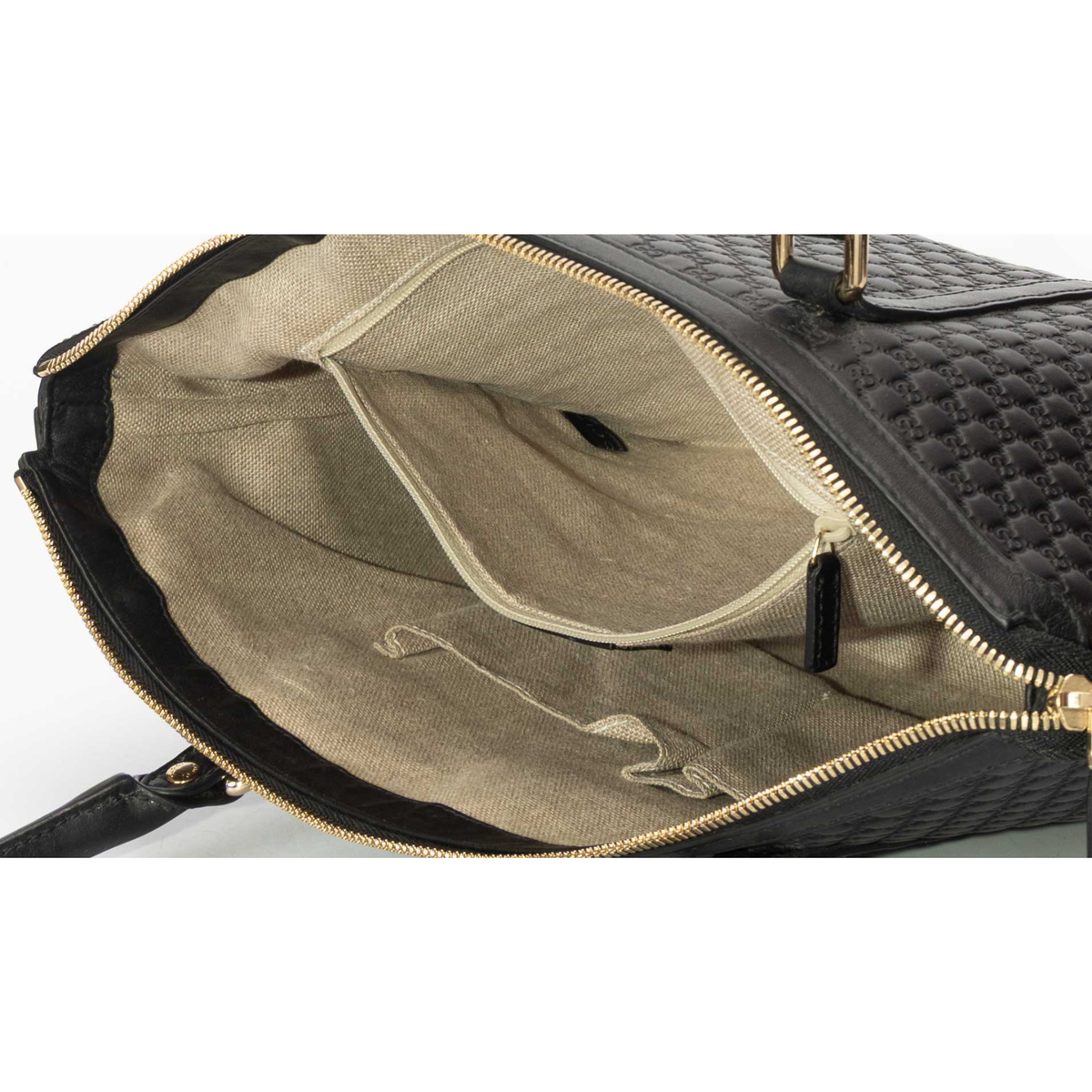 Gucci Black Microguccissima Satchel
