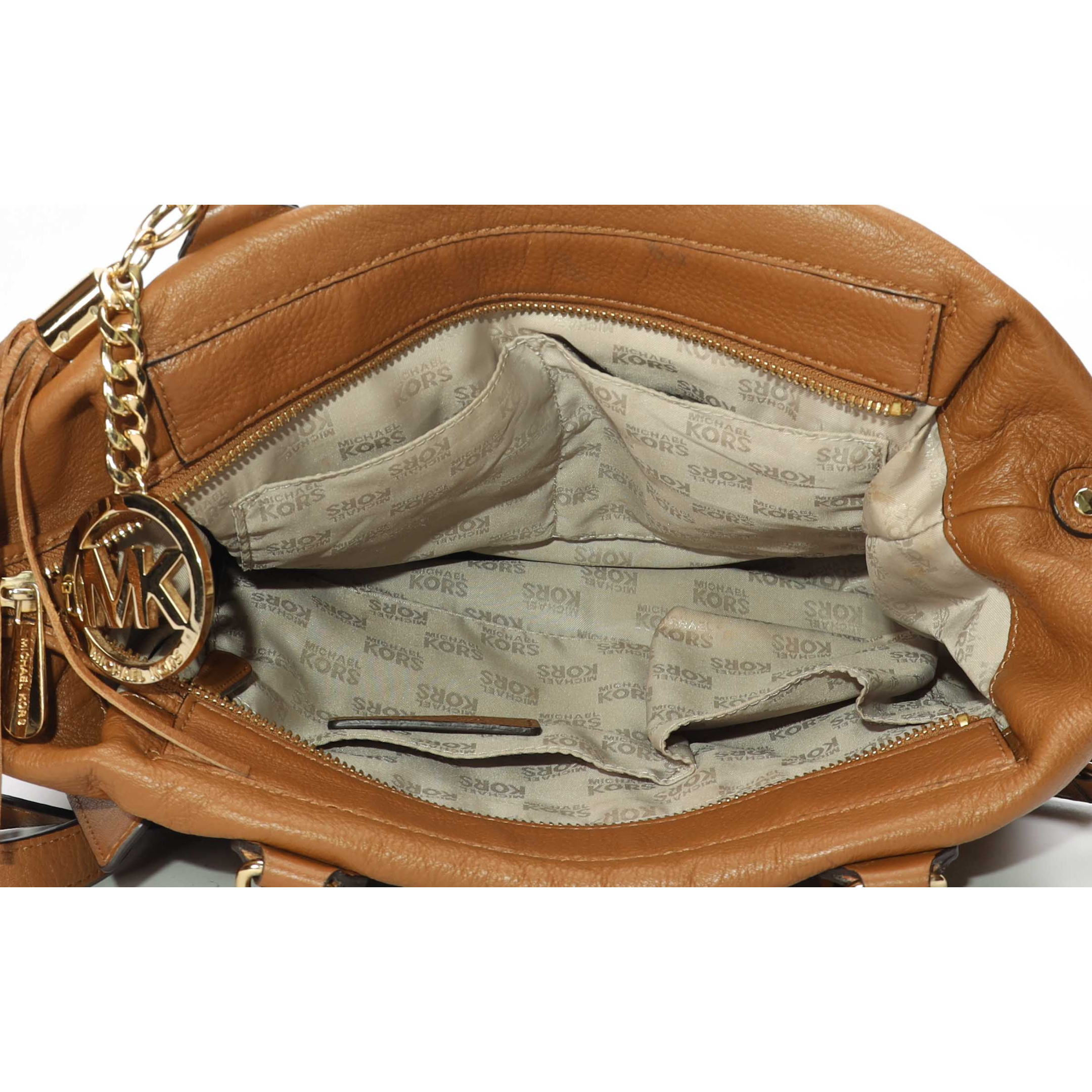 Michael Kors Tassel Brown Satchel
