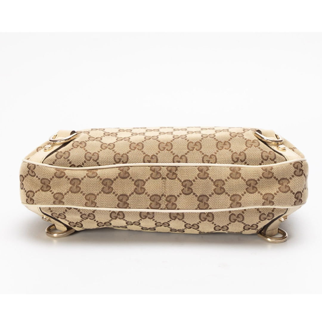 Gucci Beige GG Abbey D-Ring Hobo Bag