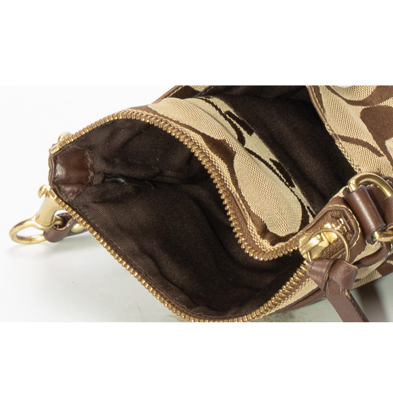 Coach Brown/Beige Swingpack Crossbody Bag