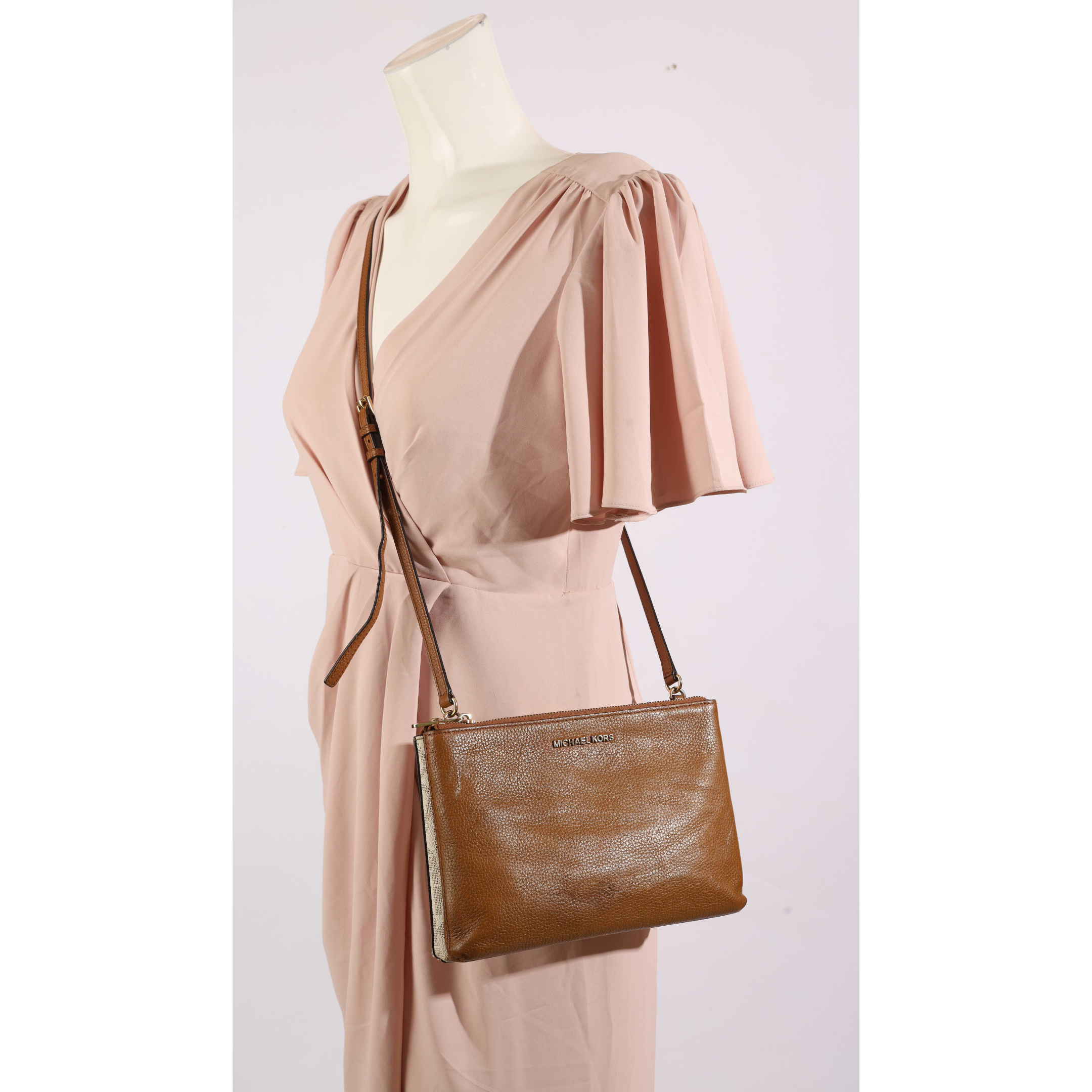 Michael Kors Jet Set Travel Double Gusset Crossbody Bag