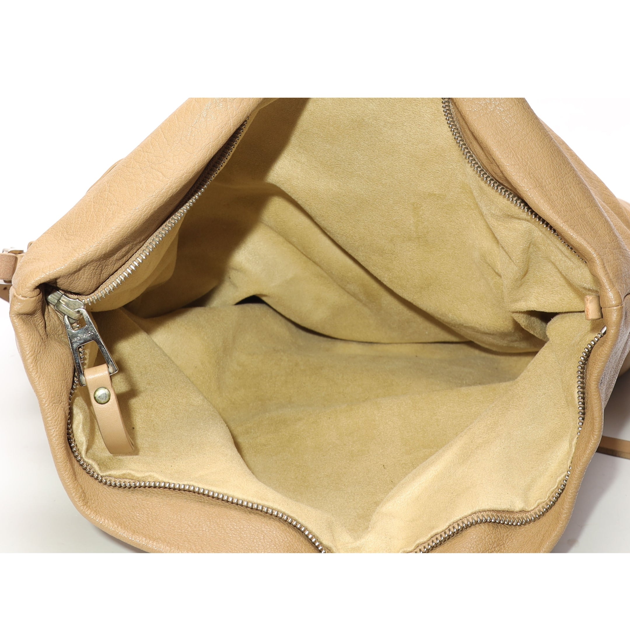 Jimmy Choo Beige Large Biker Saddle Crossbody Bag
