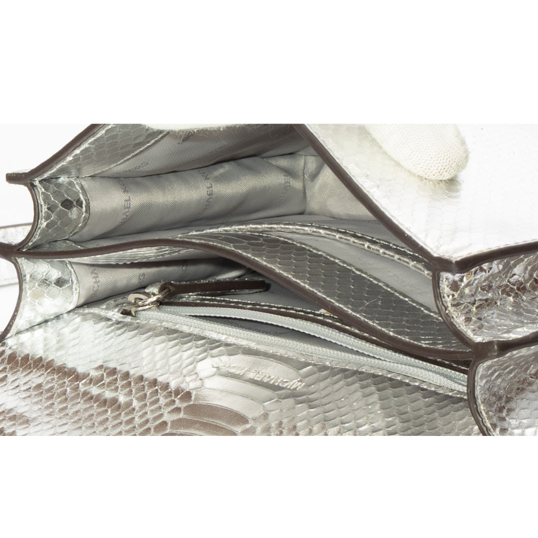 Michael Kors Sloan Editor Silver Shoulder Bag