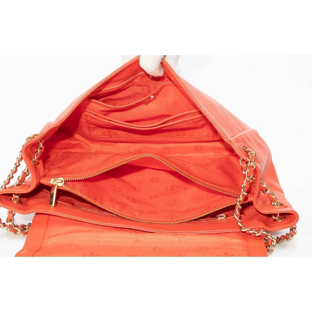 Tory Burch Red Marion Flap Shoulder Bag