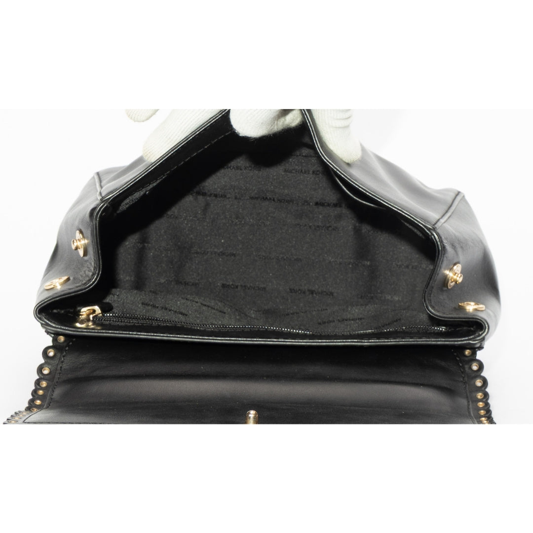 Michael Kors Black Medium Ava Top Handle Satchel