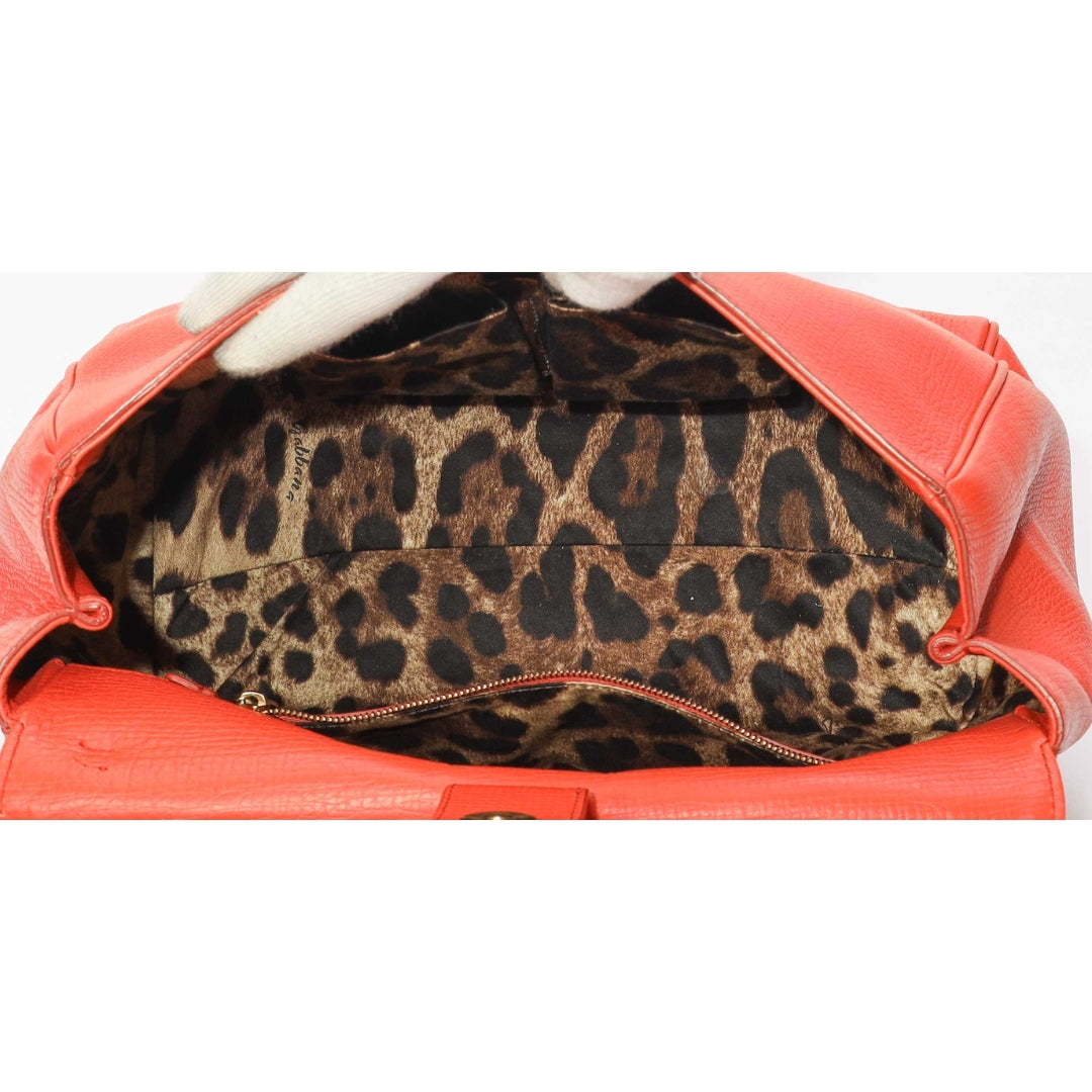 Dolce & Gabbana Orange Miss Monica Top Handle Bag