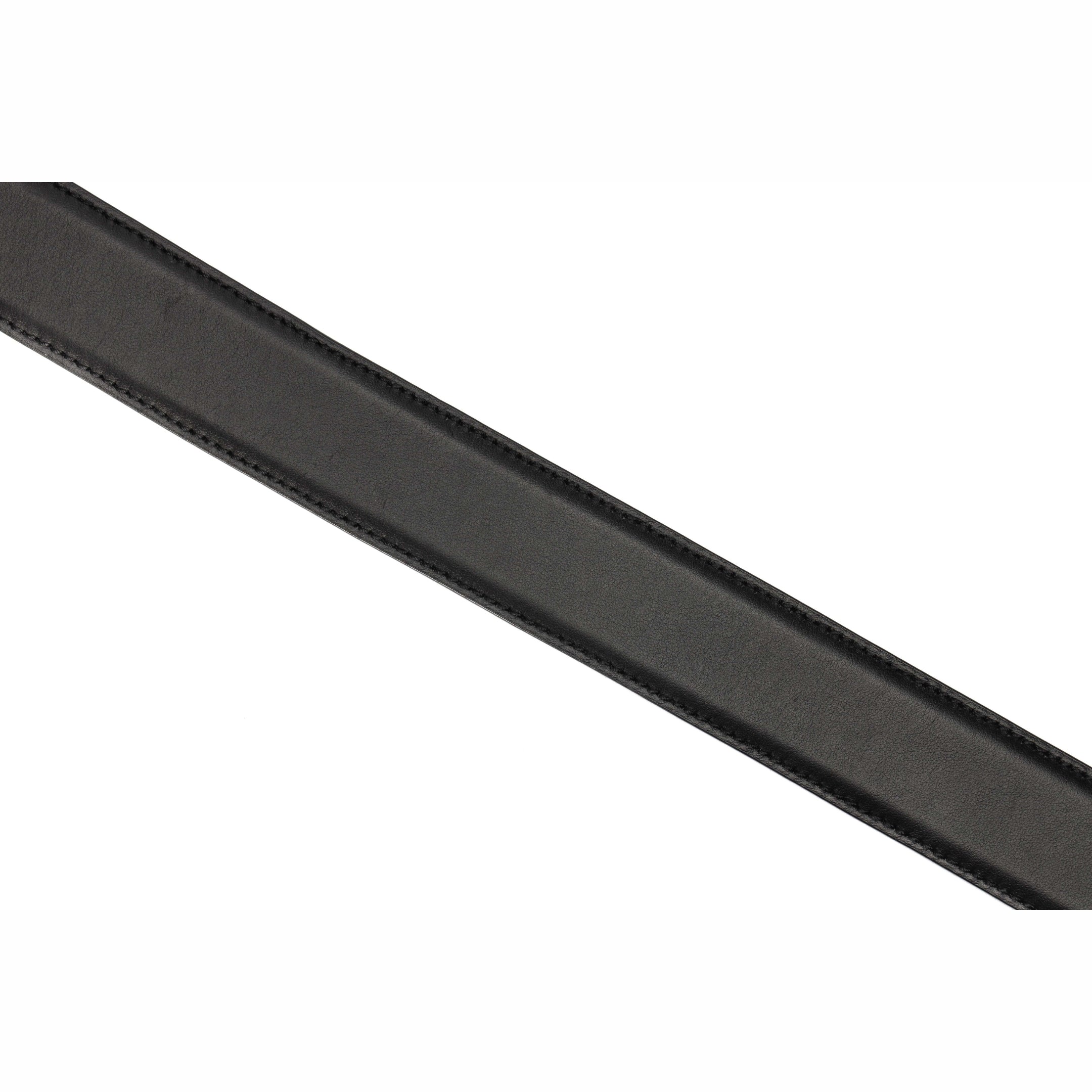 Moschino Logo Black Leather Belt