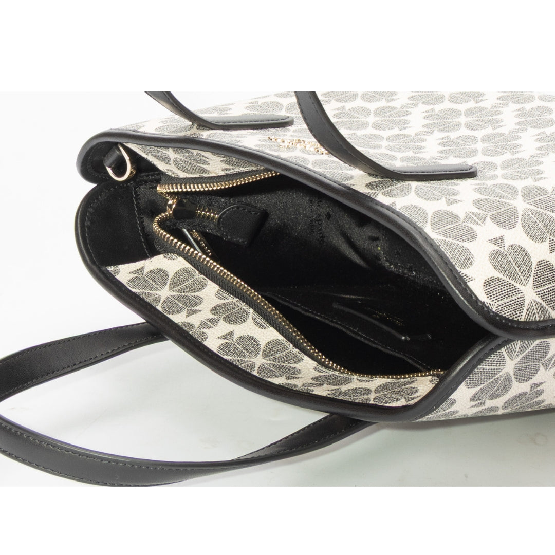 Kate Spade Flower Black & White Satchel