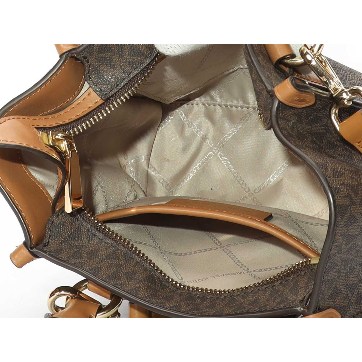 Michael Kors Kris Signature Logo Satchel
