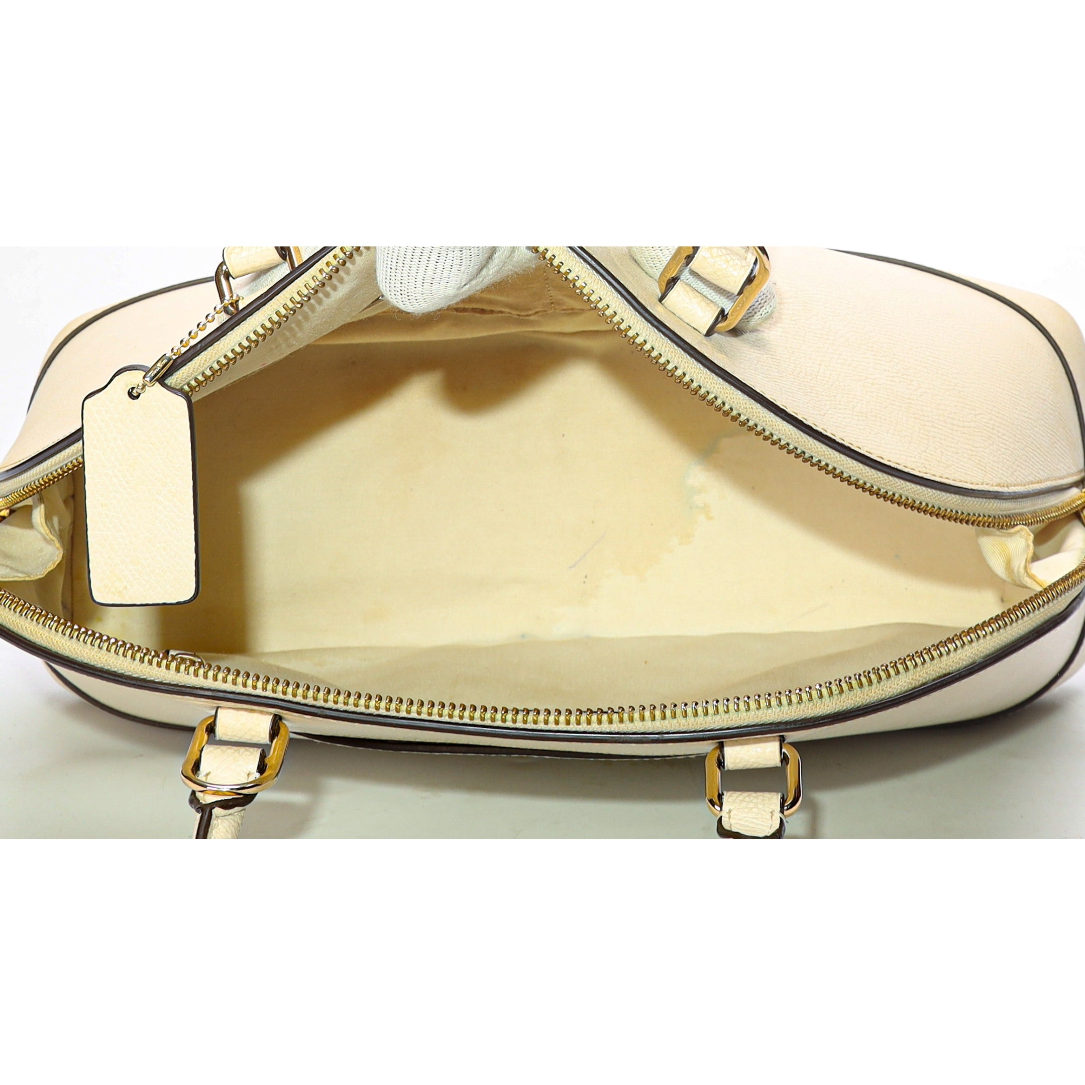 Coach White Sierra Dome Satchel