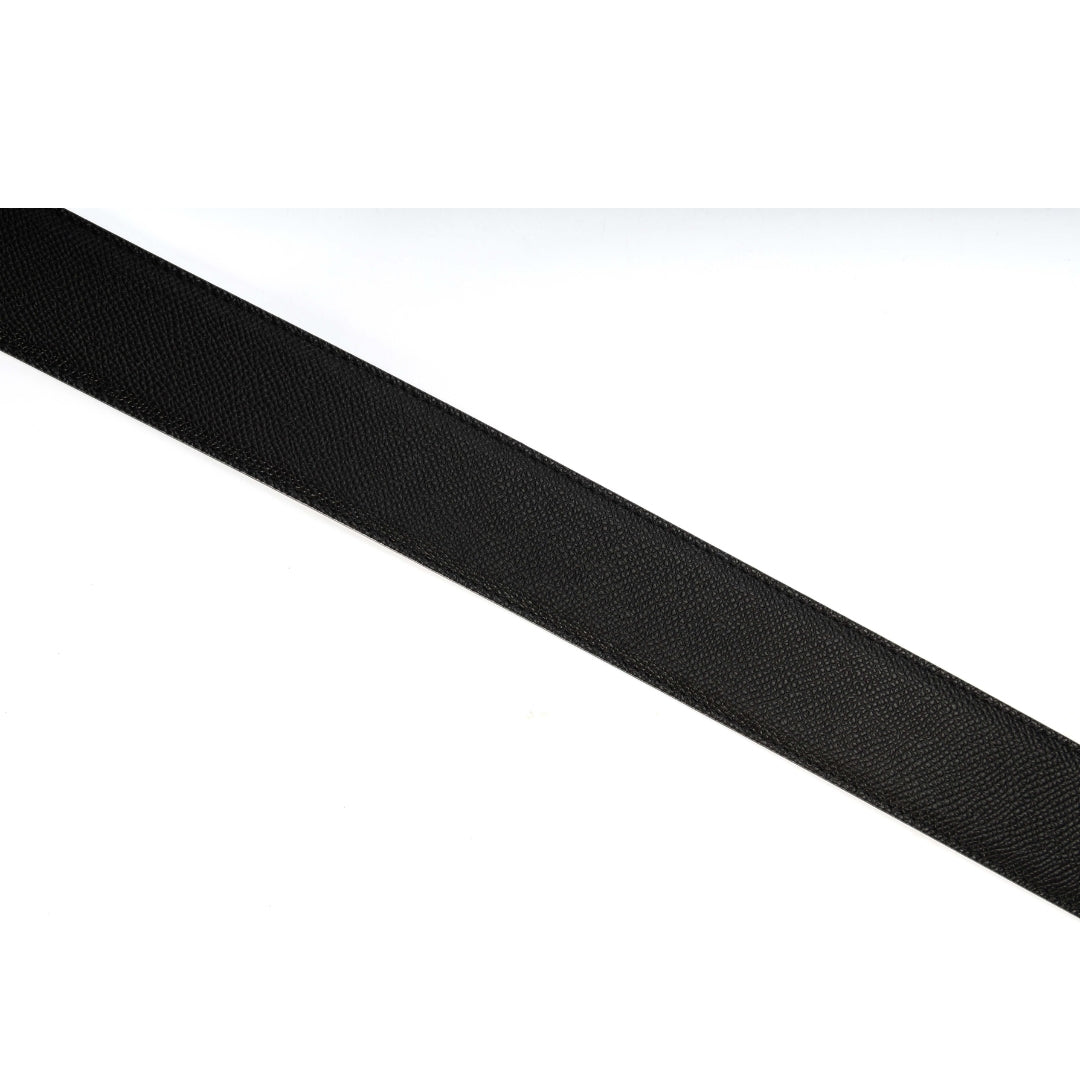 Dolce & Gabbana Black Leather DG Buckle Belt