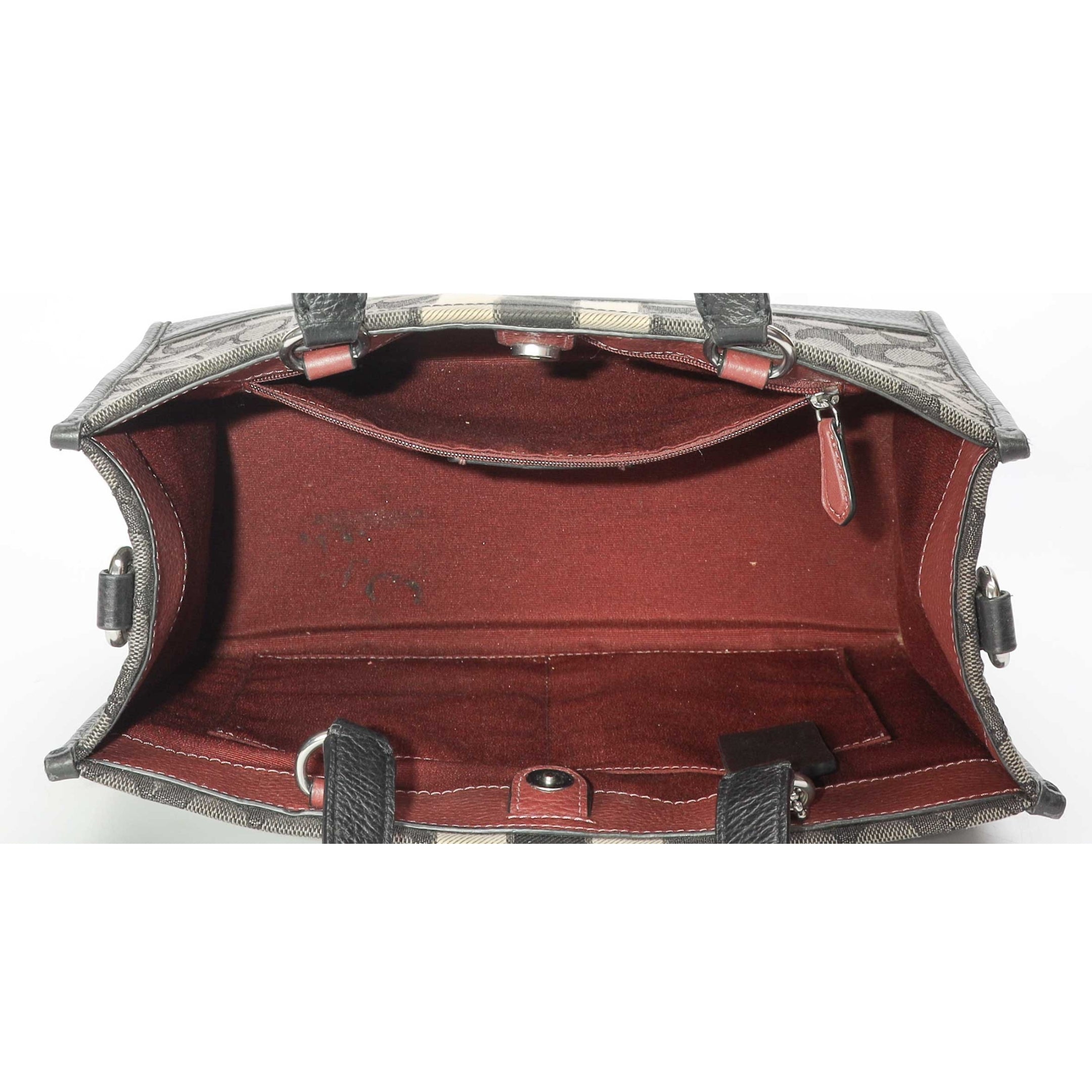 Coach Dempsey Black Carryall Satchel