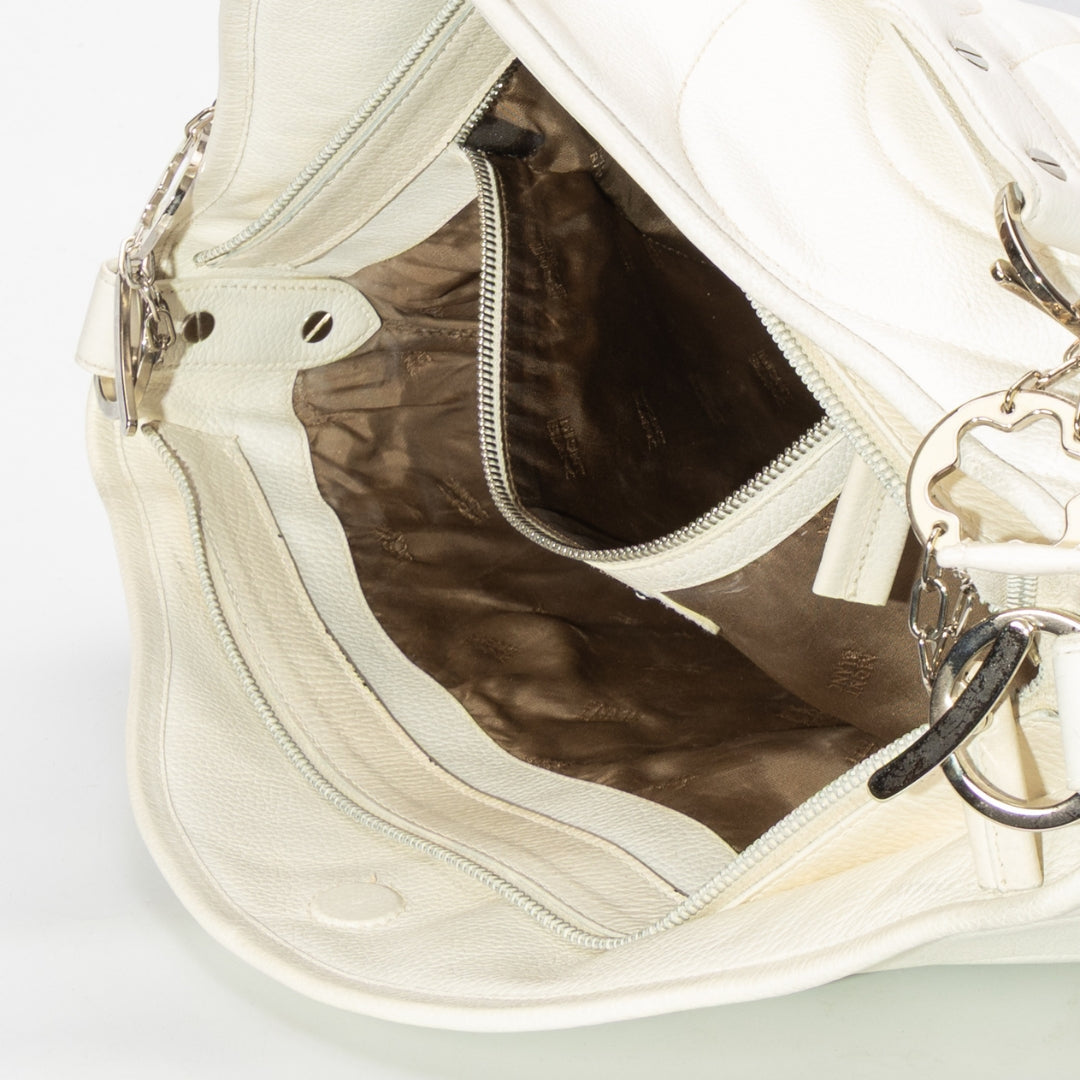 Mont Blanc White Starisma Alcina Hobo Bag