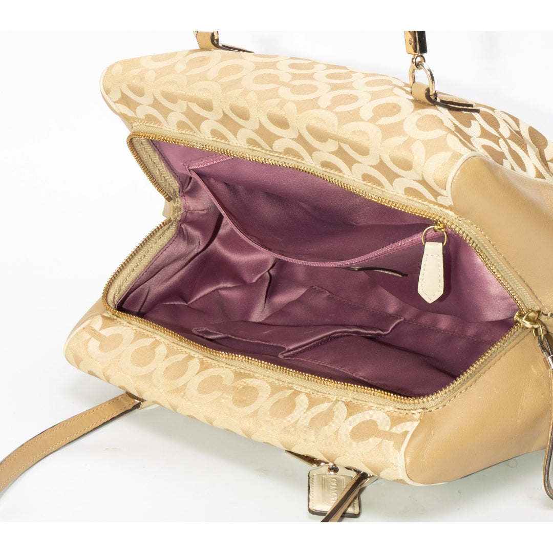 Coach Madison Madeleine Beige Convertible Satchel