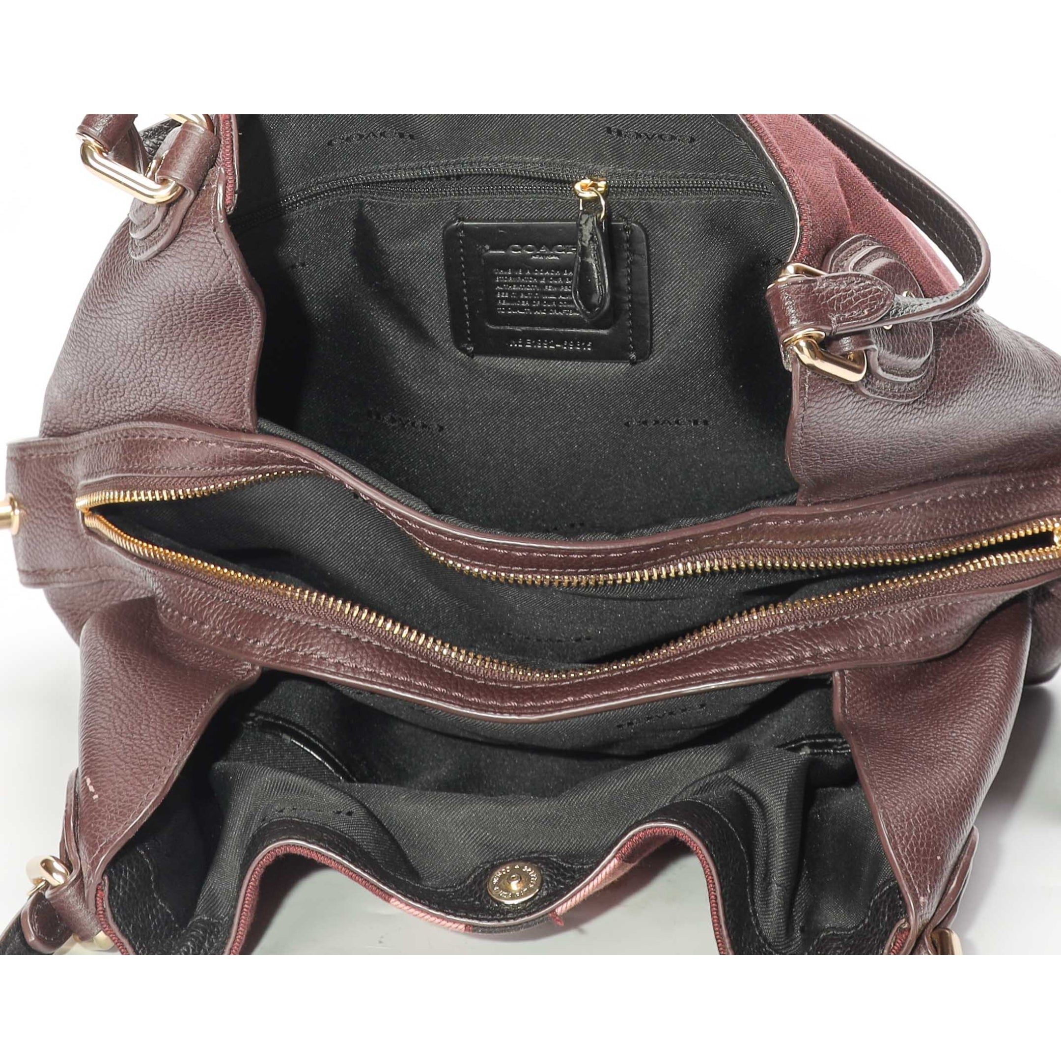 Coach Edie Maroon Shoulder Bag 31