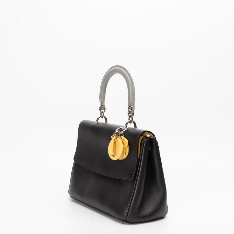 Dior Black Leather Medium Be Dior Flap Bag