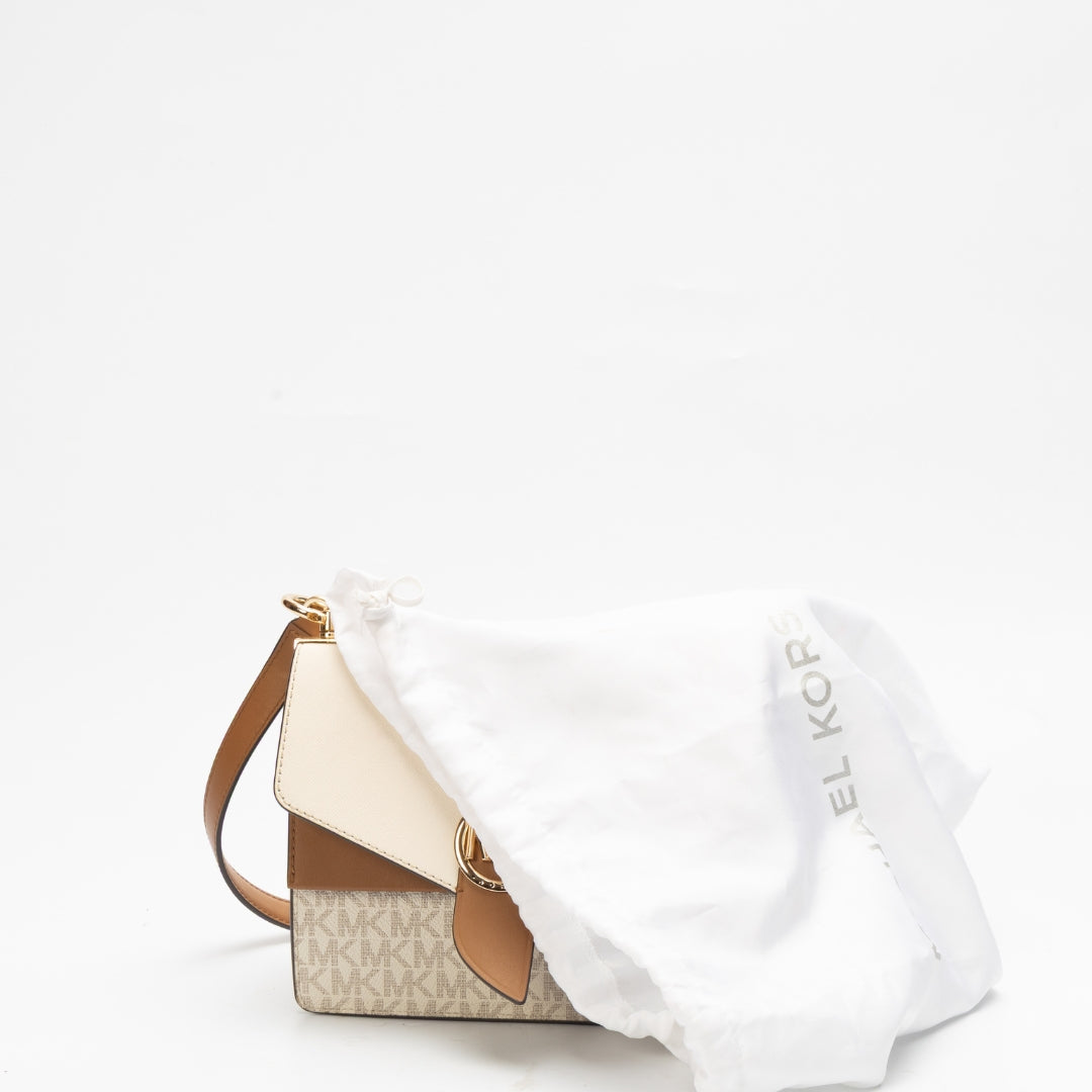 Michael Kors Greenwich Logo Saffiano Leather Crossbody Bag