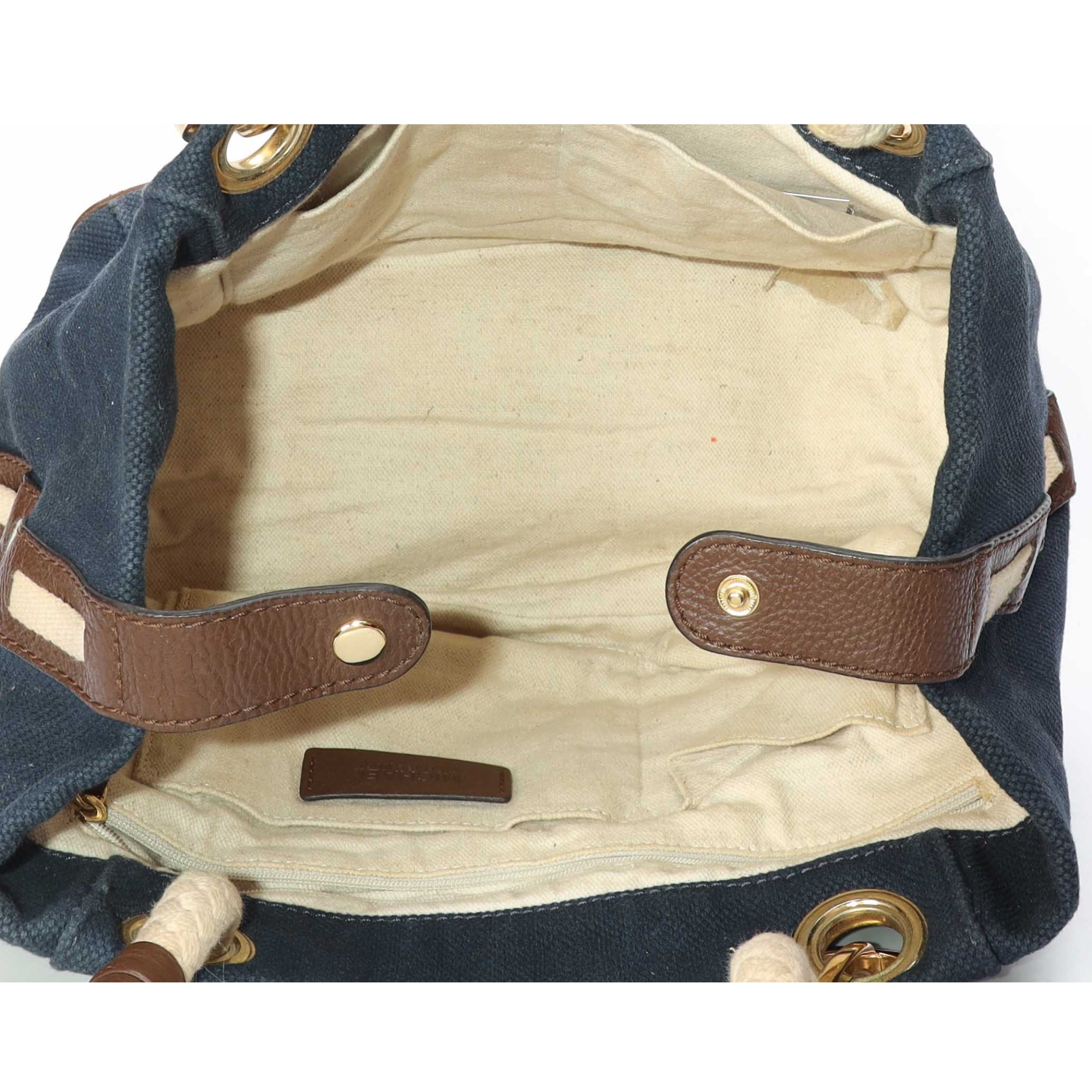 Michael Kors Navy Blue Marina Anchor Grab Tote