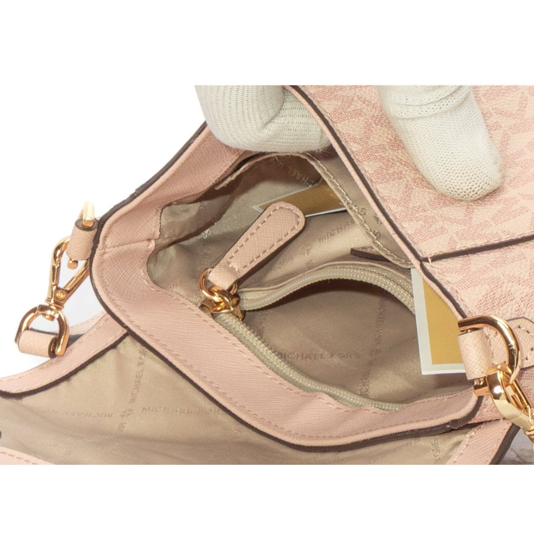 Michael Kors Pink Logo Convertible Crossbody Bag