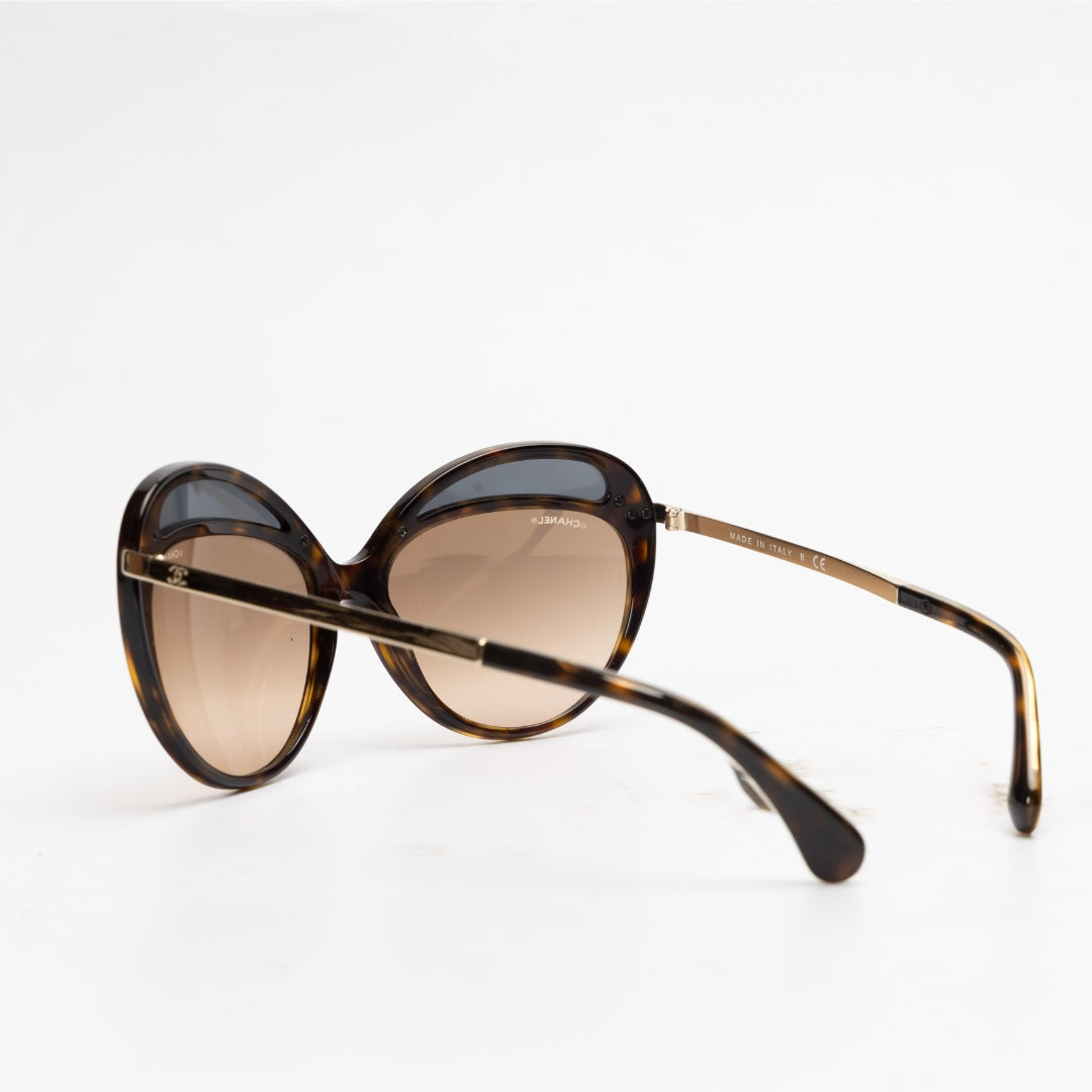 Chanel Butterfly Runway Rose Gold Sunglasses