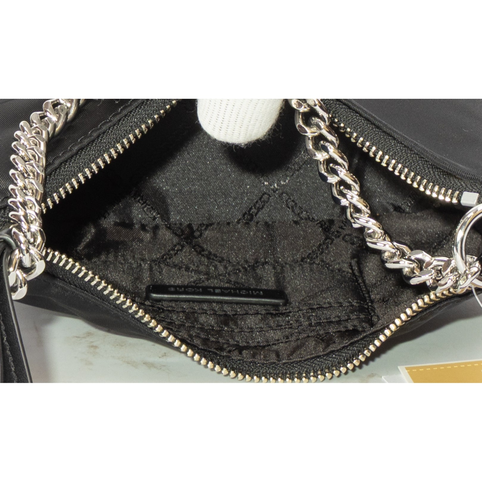 Michael Kors Black Jet Set Gabardine Shoulder Bag