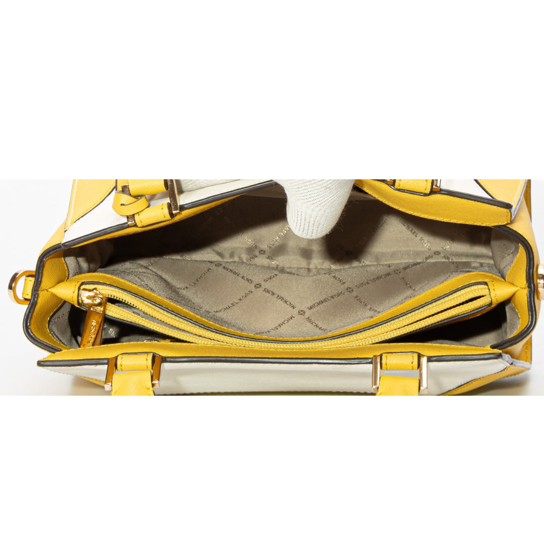 Michael Kors Yellow Prism Convertible Satchel