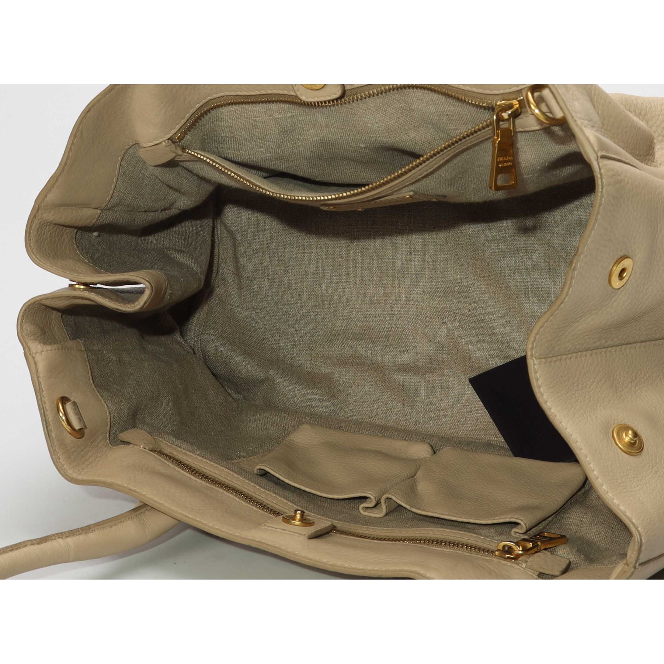 Prada Vitello Daino Convertible Satchel