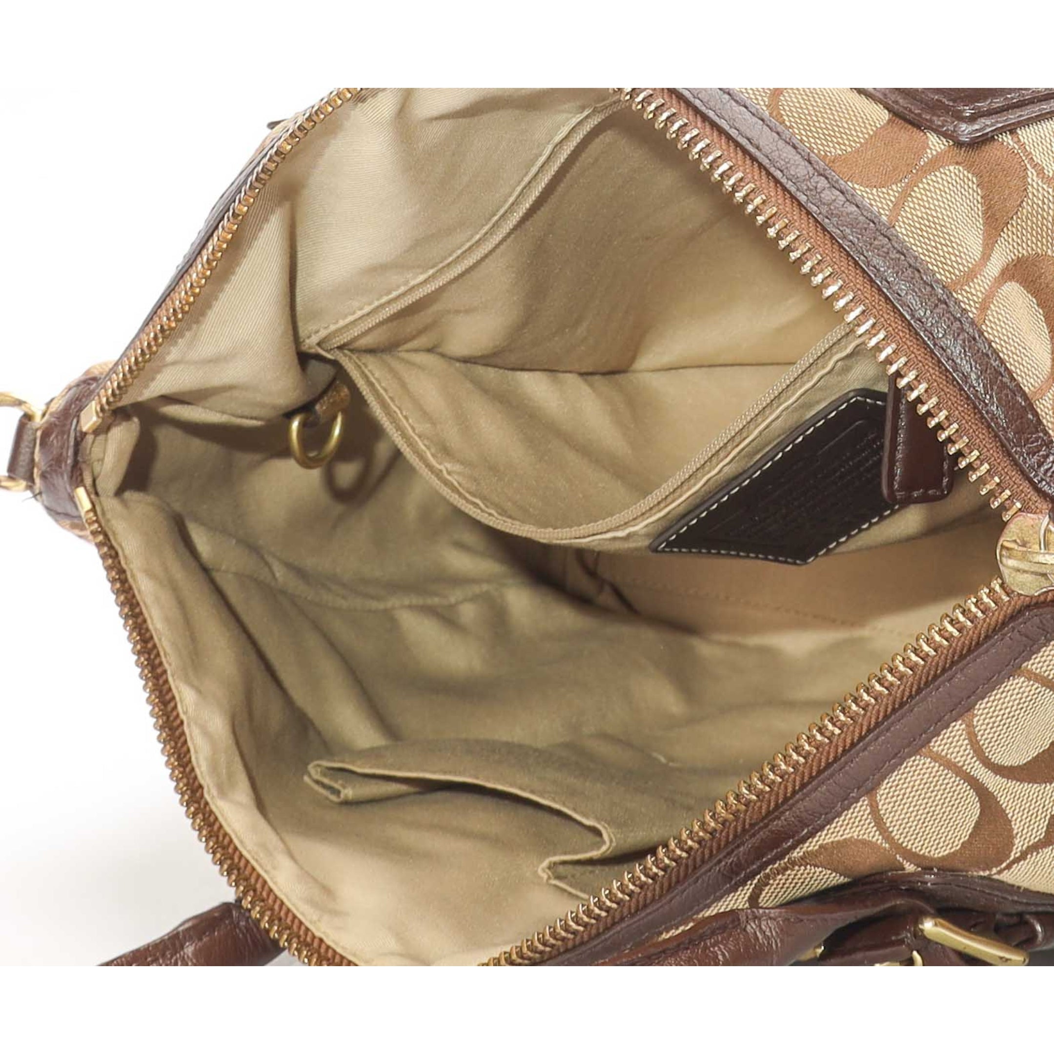 Coach Brown Carryall Boston Tote