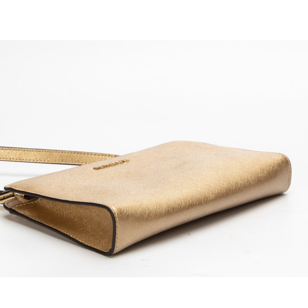 Michael Kors Jet Set Travel Pale Gold Crossbody Bag