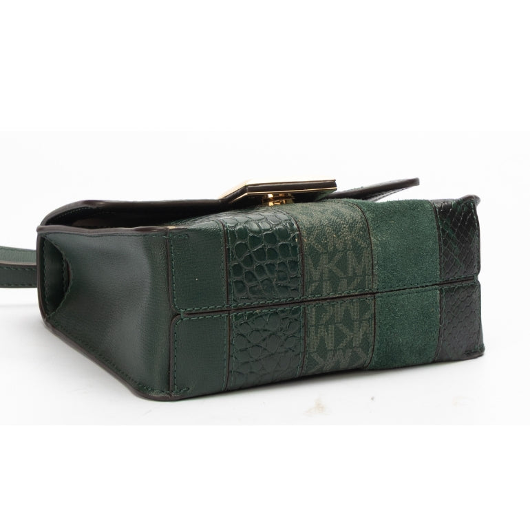 Michael Kors Crocodile Leather Green Crossbody Bag