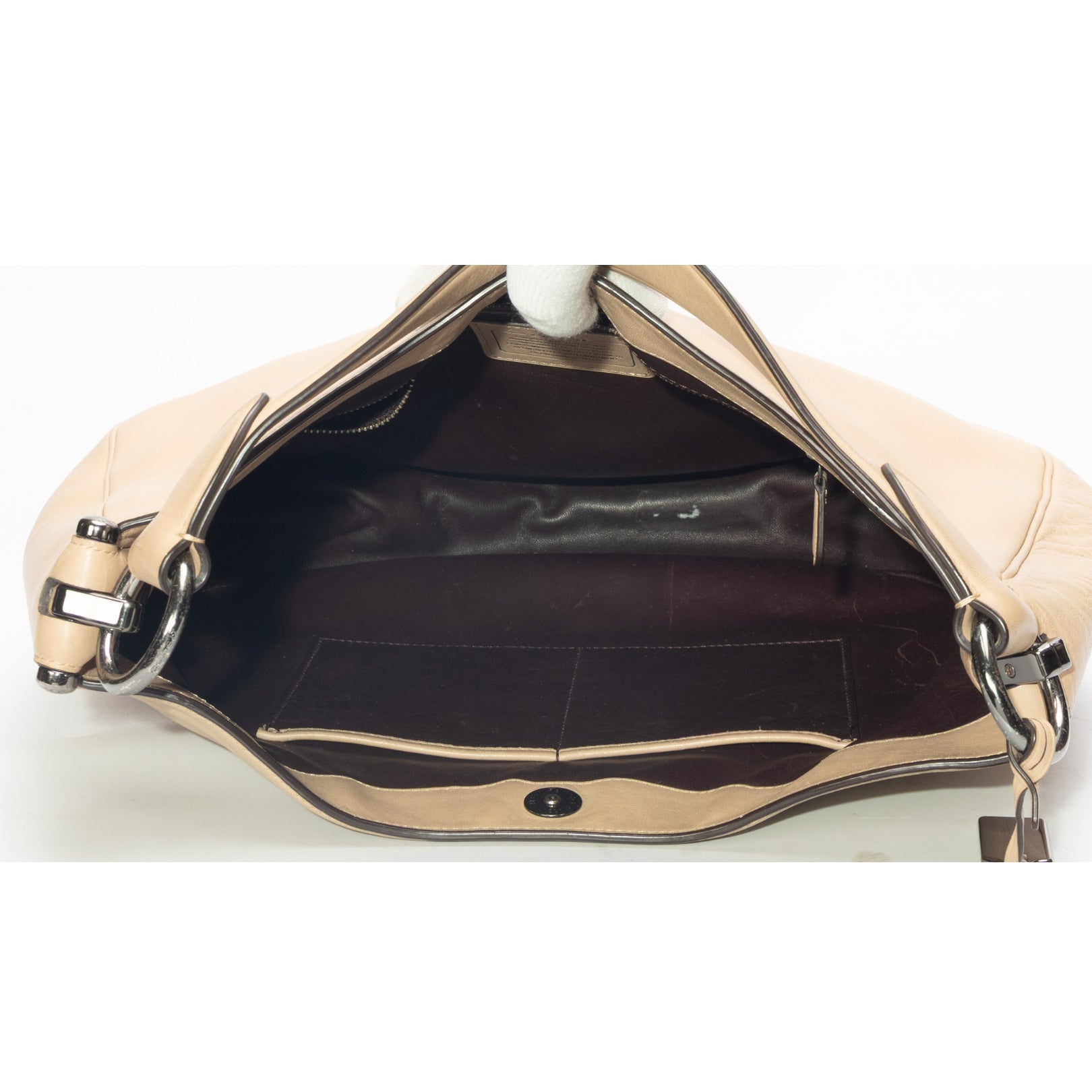 Coach Mae Beige Convertible Hobo Bag