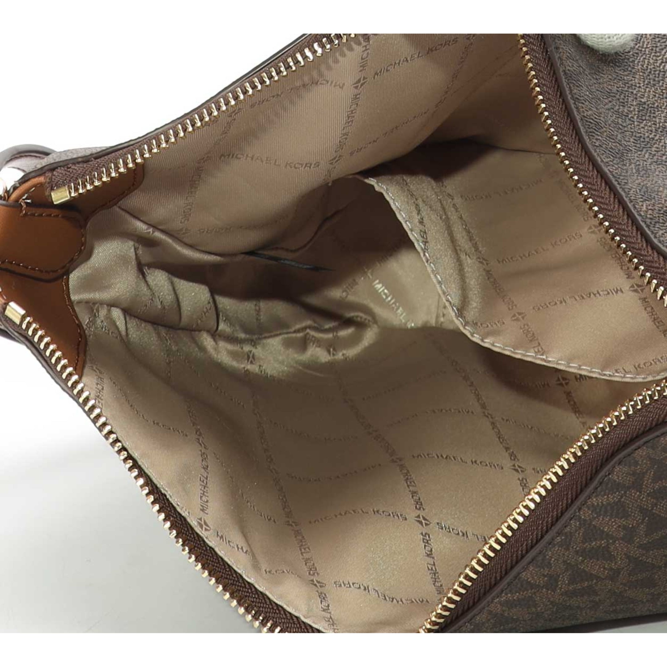 Michael Kors Kensington Brown Logo Crossbody Bag