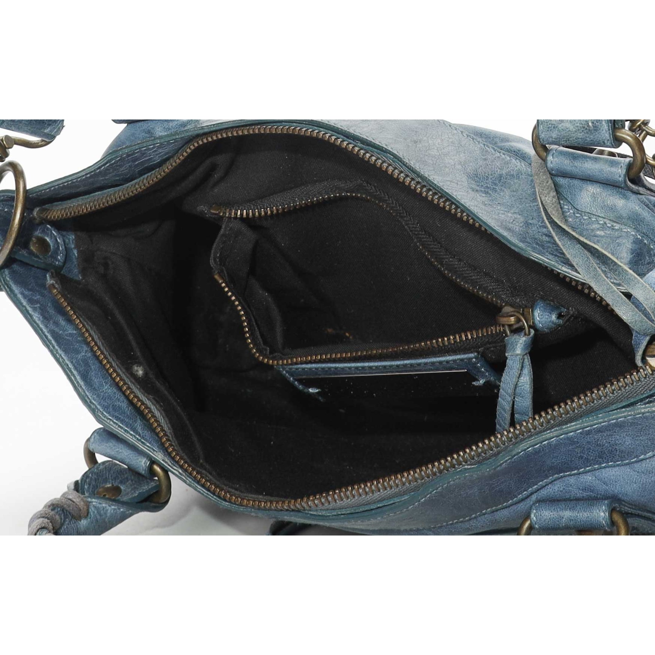 Balenciaga Marine Blue RH City Satchel