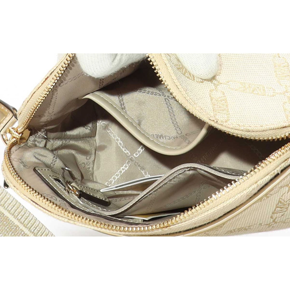 Michael Kors Jet Set Metallic Empire Crossbody Bag