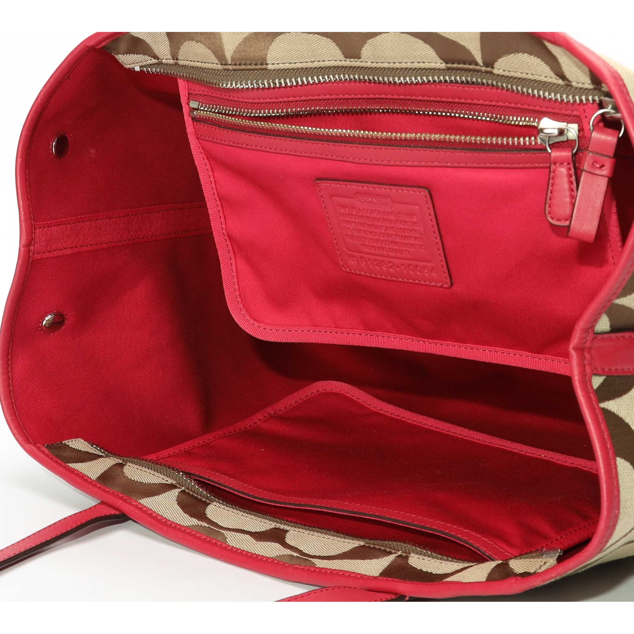 Coach Hamptons Signature Stripe Tote